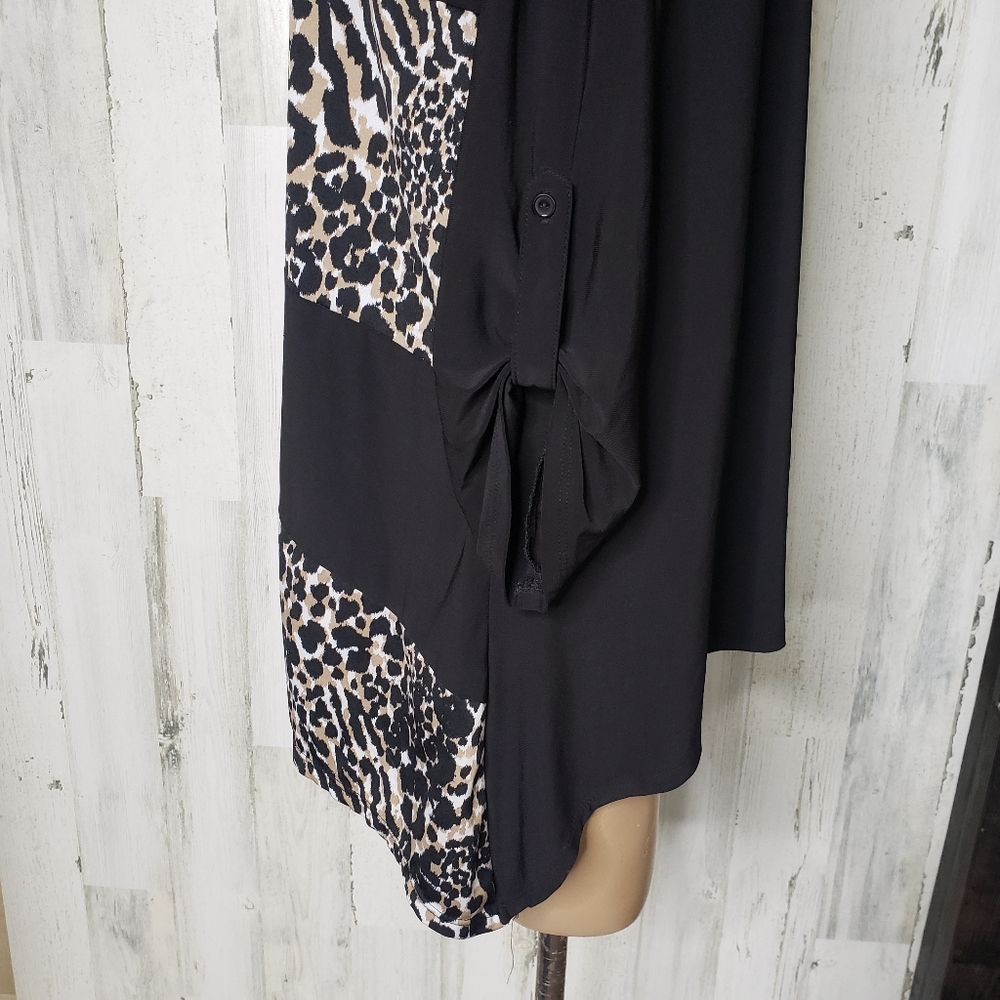 Notations Leopard Print Top Size 1x - image 7